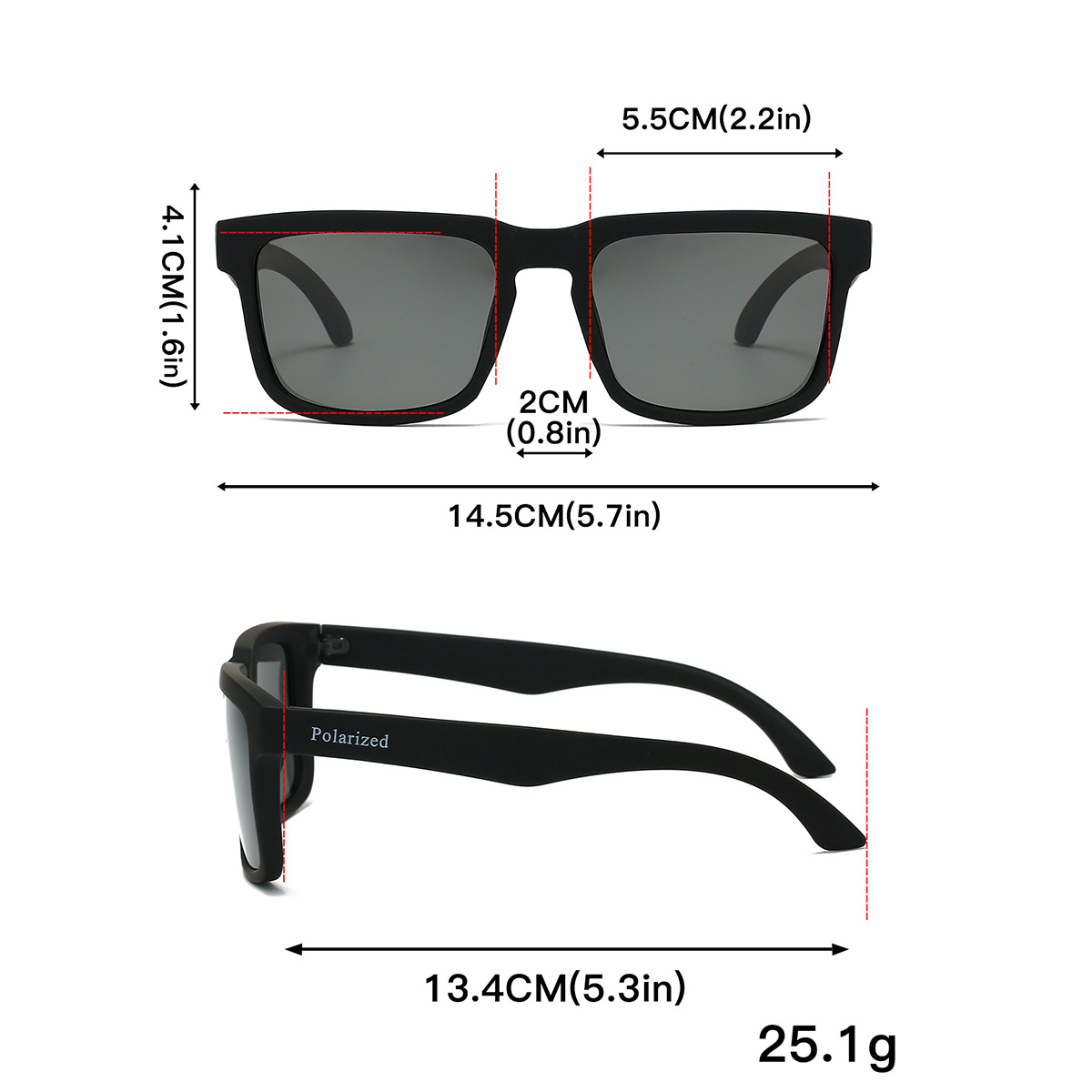 Black PC Polarized Cycling Sunglasses for Men & Women – UV400 Protection Sports Eyewear for Running, Driving, Fishing & Beach. Stylish Outdoor Sun Glasses for All Activities - Details 16