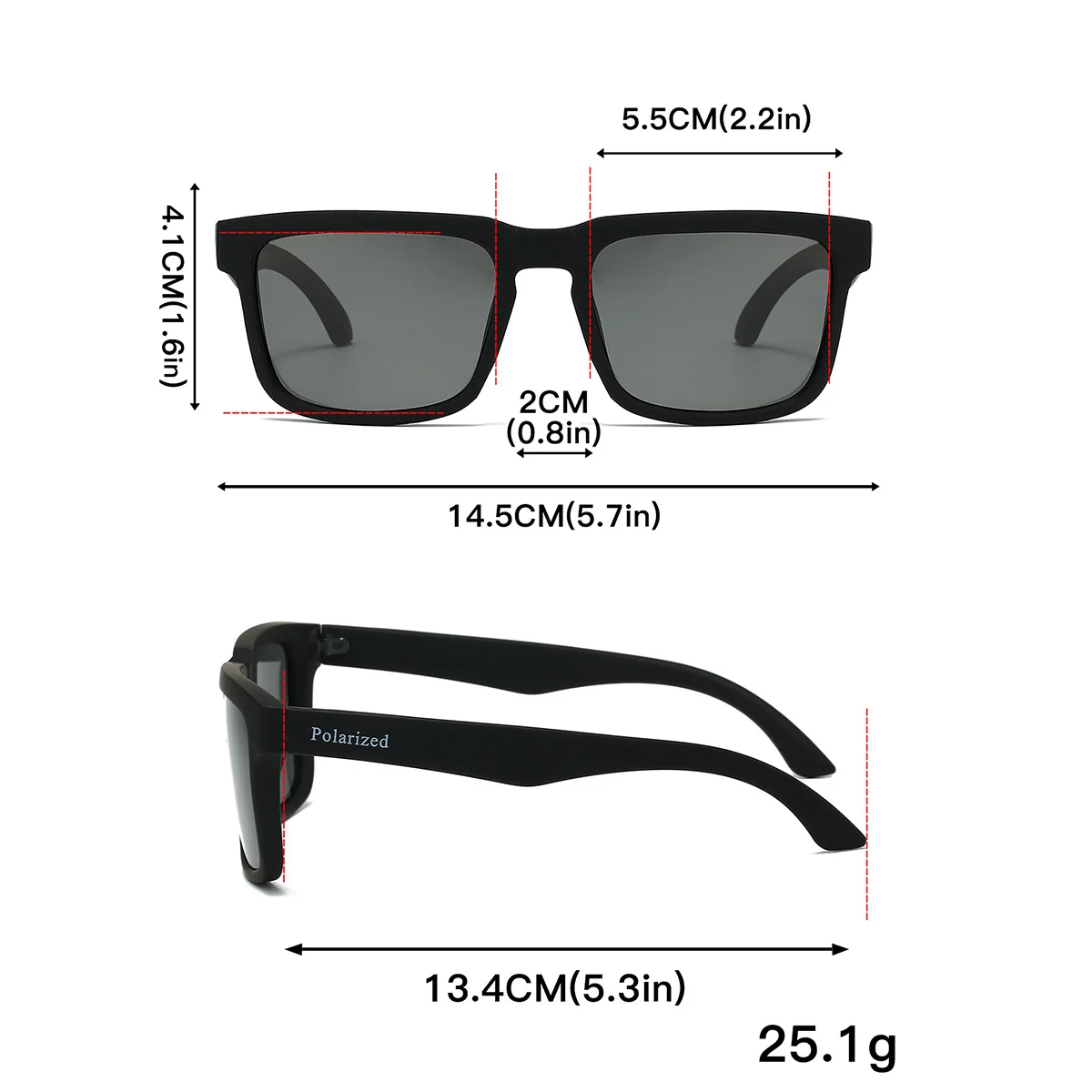 Black PC Polarized Cycling Sunglasses for Men & Women – UV400 Protection Sports Eyewear for Running, Driving, Fishing & Beach. Stylish Outdoor Sun Glasses for All Activities - Details 16