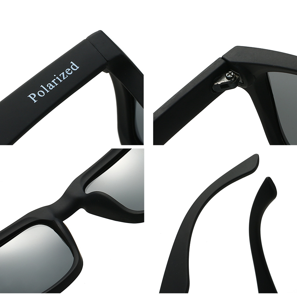 Black PC Polarized Cycling Sunglasses for Men & Women – UV400 Protection Sports Eyewear for Running, Driving, Fishing & Beach. Stylish Outdoor Sun Glasses for All Activities - Details 18