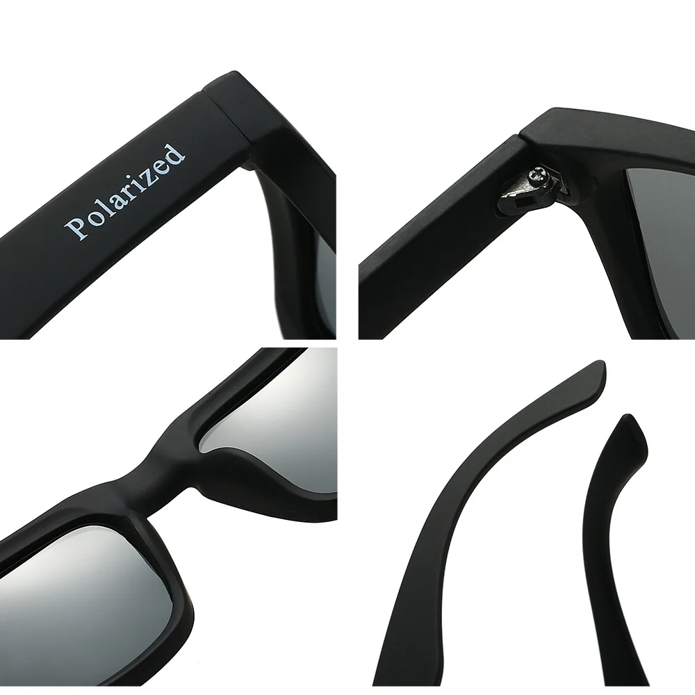 Black PC Polarized Cycling Sunglasses for Men & Women – UV400 Protection Sports Eyewear for Running, Driving, Fishing & Beach. Stylish Outdoor Sun Glasses for All Activities - Details 18