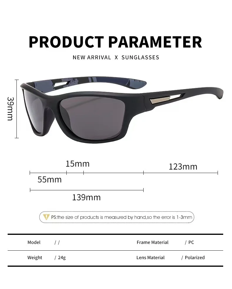 Black... PC TUV/CE Certified Polarized Technology with Multi-Layer AR Coating for Enhanced Clarity - Details 8