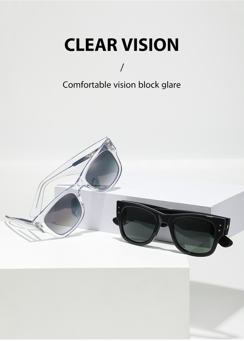 Red, Brown, White, Black Plate Promotion Sunglasses Designer Sunglasses Glass Lenses Square Black Sunglasses - Details 6