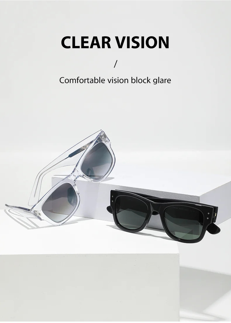 Red, Brown, White, Black Plate Promotion Sunglasses Designer Sunglasses Glass Lenses Square Black Sunglasses - Details 6