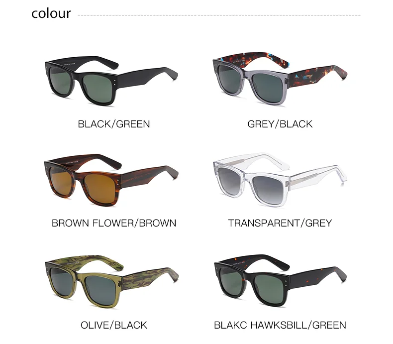 Red, Brown, White, Black Plate Promotion Sunglasses Designer Sunglasses Glass Lenses Square Black Sunglasses - Details 9