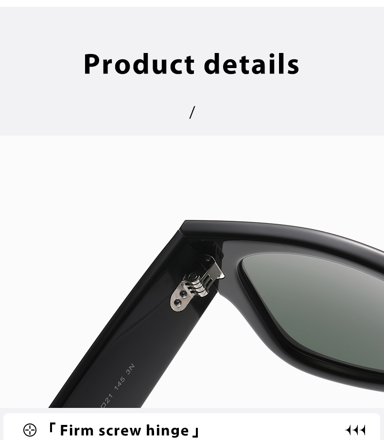 Red, Brown, White, Black Plate Promotion Sunglasses Designer Sunglasses Glass Lenses Square Black Sunglasses - Details 10