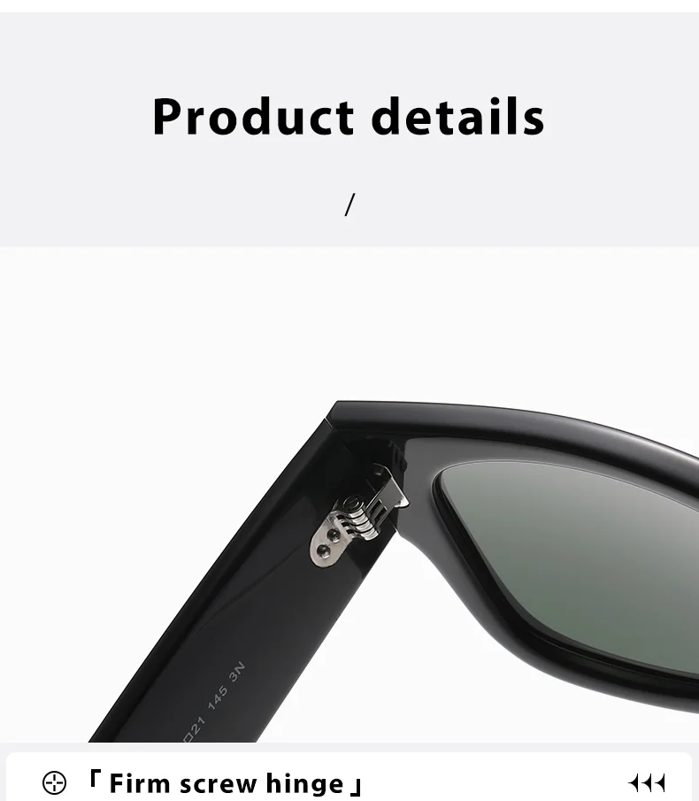 Red, Brown, White, Black Plate Promotion Sunglasses Designer Sunglasses Glass Lenses Square Black Sunglasses - Details 10