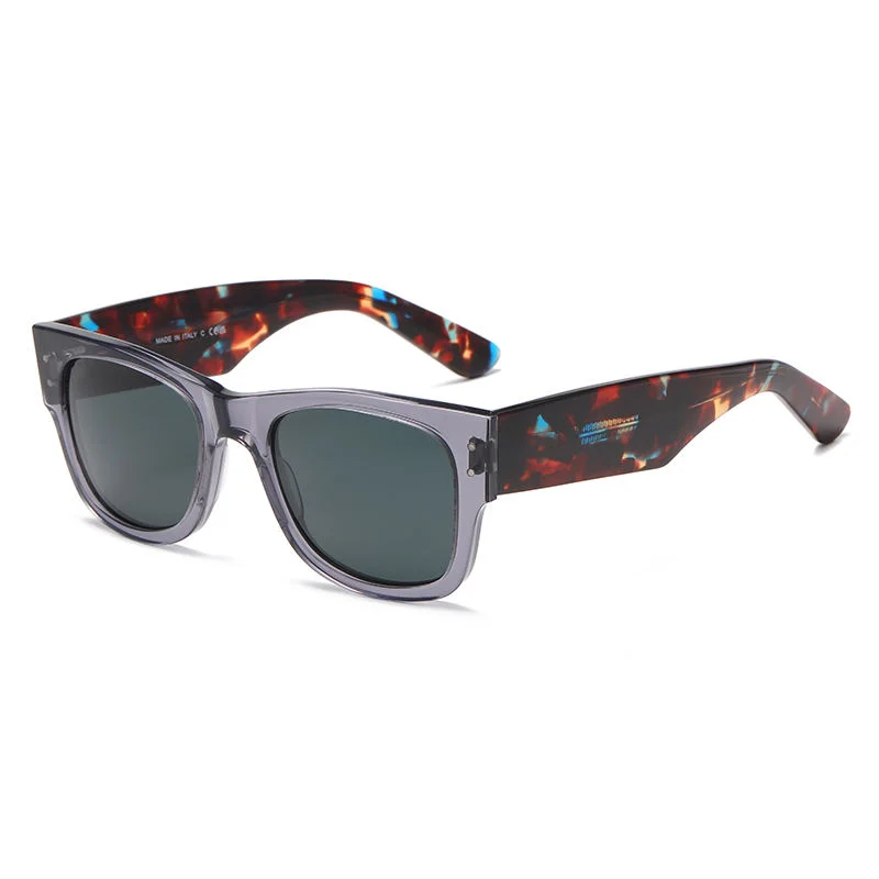 Red, Brown, White, Black Plate Promotion Sunglasses Designer Sunglasses Glass Lenses Square Black Sunglasses - View 1
