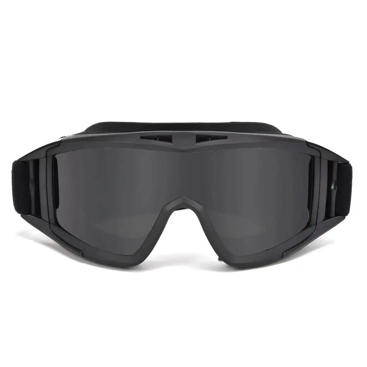 Special Forces Desert Grasshopper Hot Shooting Sunglasses Tactical Safety Goggles with Black Frame - View 3