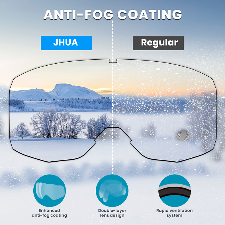 TPU Desniger Ski Goggles Ice Skating Snow Sports Glasses Polarized Anti-fog Lens UV400 Protection Snowboard Safety Sunglasses Custom - Details 1