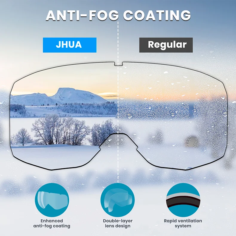  TPU Desniger Ski Goggles Ice Skating Snow Sports Glasses Polarized Anti-fog Lens UV400 Protection Snowboard Safety Sunglasses Custom - Details 1