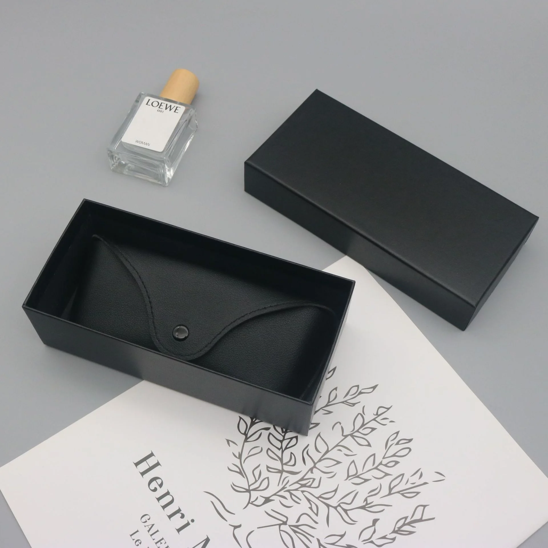  Leather Premium Leather Glasses Case Set — Portable Soft Pouch for Sunglasses & Prescription Glasses, Custom Logo Available - Details 3