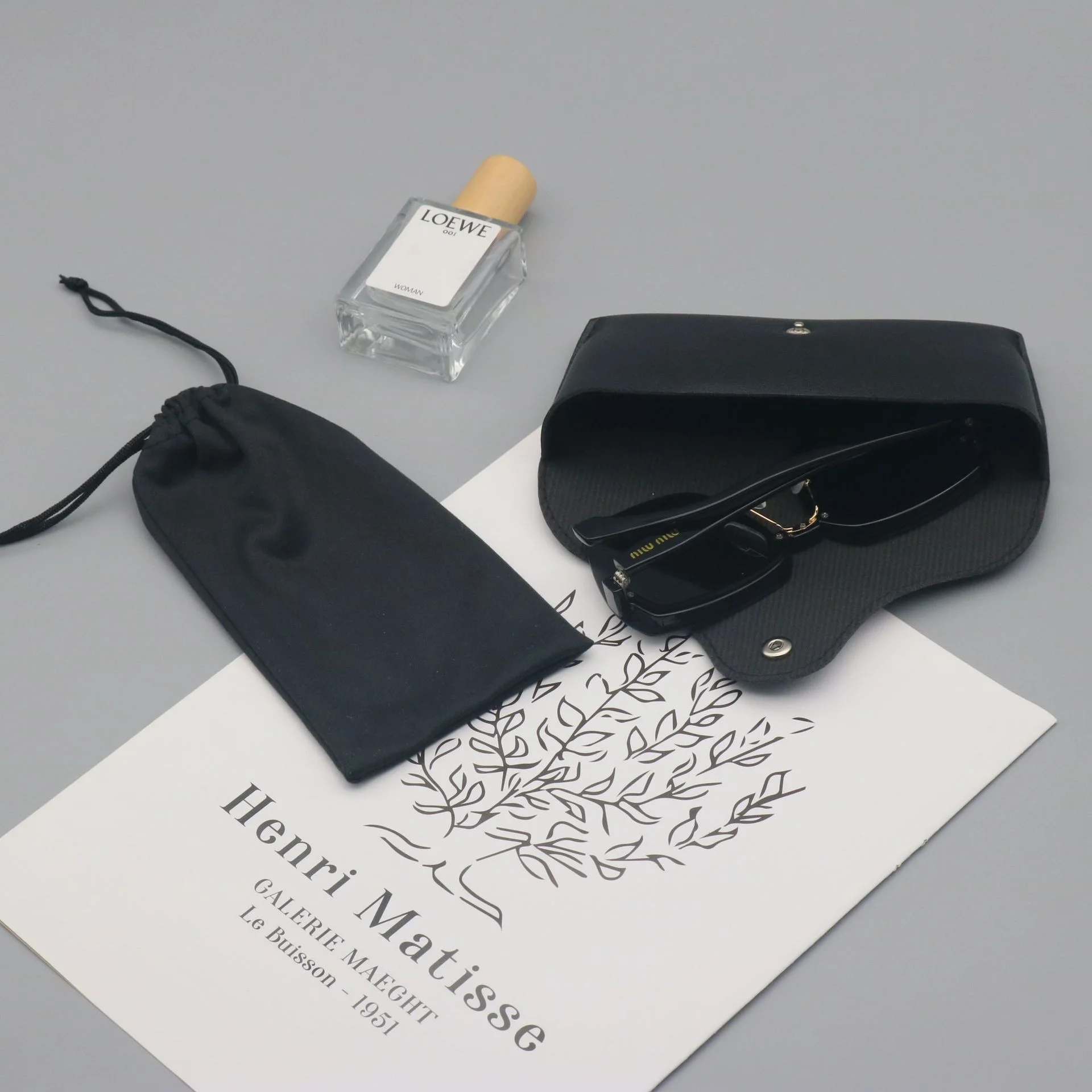 Leather Premium Leather Glasses Case Set — Portable Soft Pouch for Sunglasses & Prescription Glasses, Custom Logo Available - Details 11