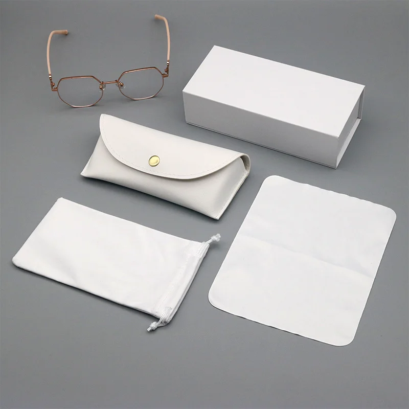  Leather Handcrafted Leather Glasses & Jewelry Case Set — Portable Snap-Closure Pouch for Sunglasses, Eyeglasses & Accessories - Details 1