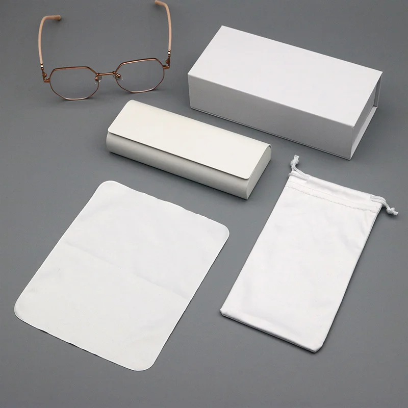 Leather Handcrafted Leather Glasses & Jewelry Case Set — Portable Snap-Closure Pouch for Sunglasses, Eyeglasses & Accessories - Details 2
