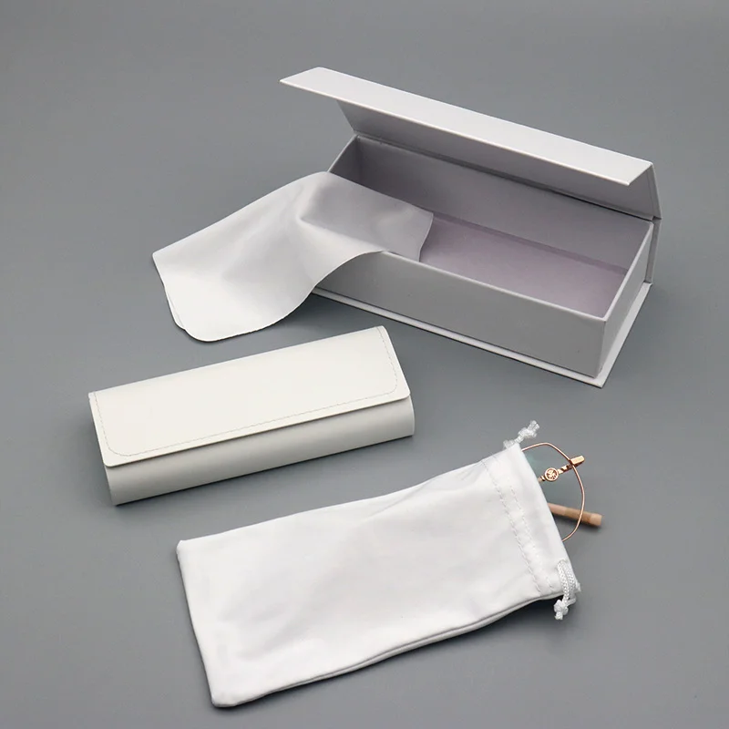 Leather Handcrafted Leather Glasses & Jewelry Case Set — Portable Snap-Closure Pouch for Sunglasses, Eyeglasses & Accessories - Details 4