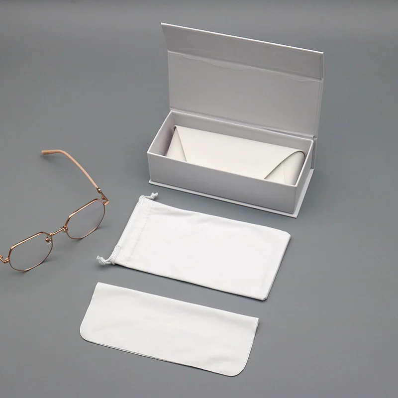  Leather Handcrafted Leather Glasses & Jewelry Case Set — Portable Snap-Closure Pouch for Sunglasses, Eyeglasses & Accessories - Details 8