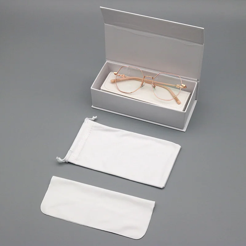 Leather Handcrafted Leather Glasses & Jewelry Case Set — Portable Snap-Closure Pouch for Sunglasses, Eyeglasses & Accessories - Details 9
