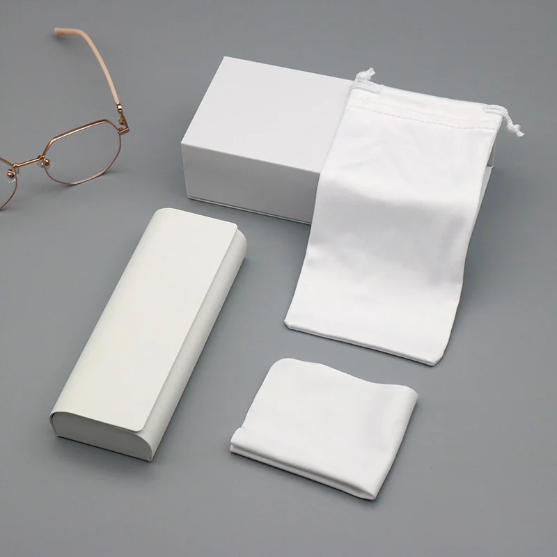Leather Handcrafted Leather Glasses & Jewelry Case Set — Portable Snap-Closure Pouch for Sunglasses, Eyeglasses & Accessories - Details 11