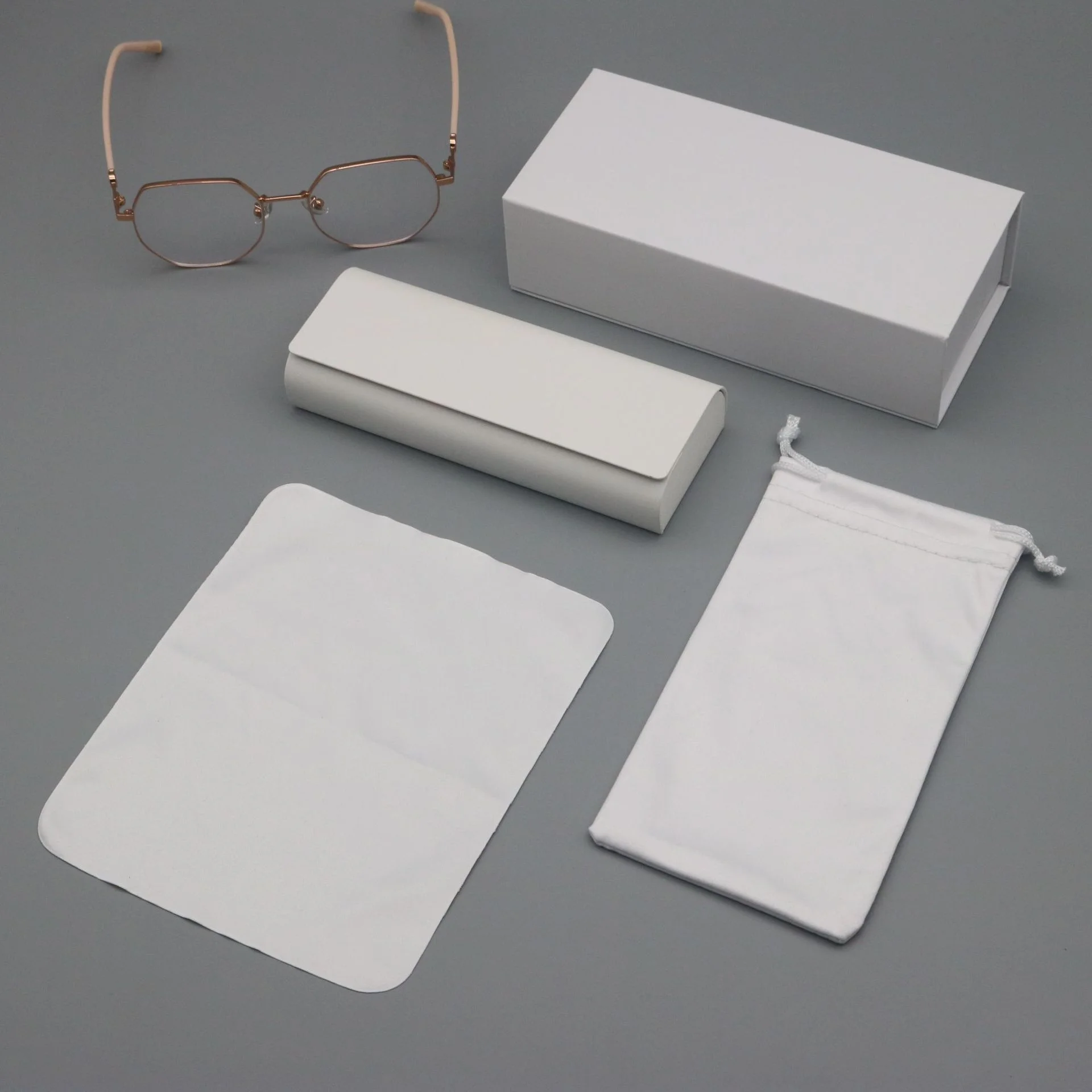  Leather Handcrafted Leather Glasses & Jewelry Case Set — Portable Snap-Closure Pouch for Sunglasses, Eyeglasses & Accessories - View 2
