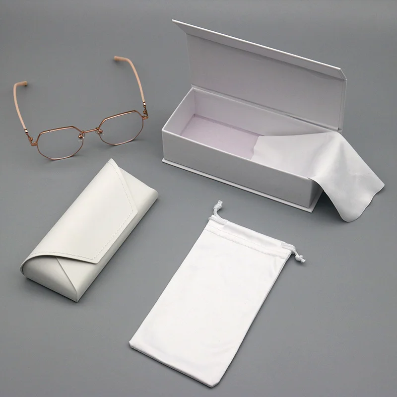 Leather Handcrafted Leather Glasses & Jewelry Case Set — Portable Snap-Closure Pouch for Sunglasses, Eyeglasses & Accessories - View 3