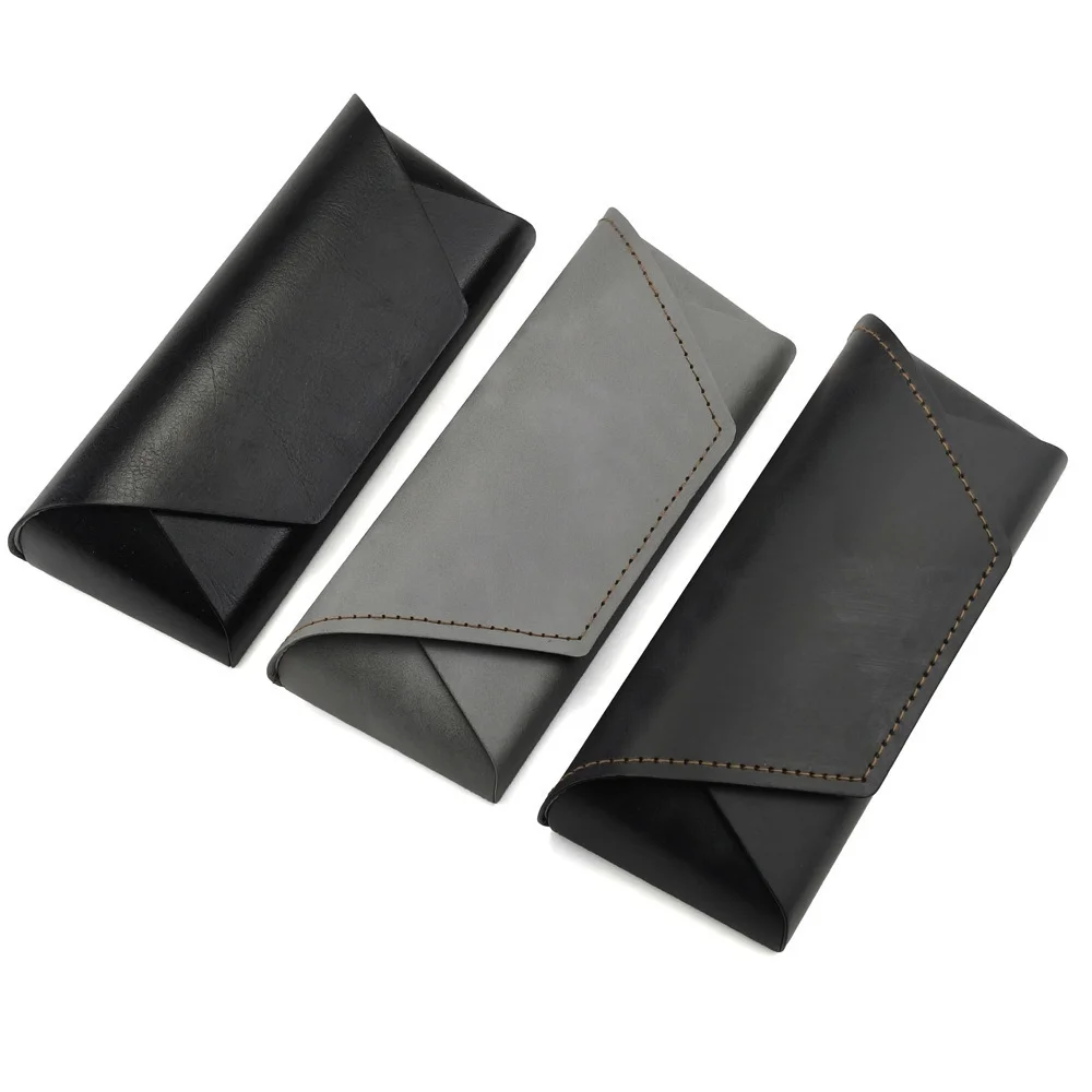  Leather New Arrival Trendy Leather Sunglasses Case Set — Portable Lid-and-Base Box with Soft Pouch, Complete Eyewear Packaging Kit, Custom Logo Available - Details 17