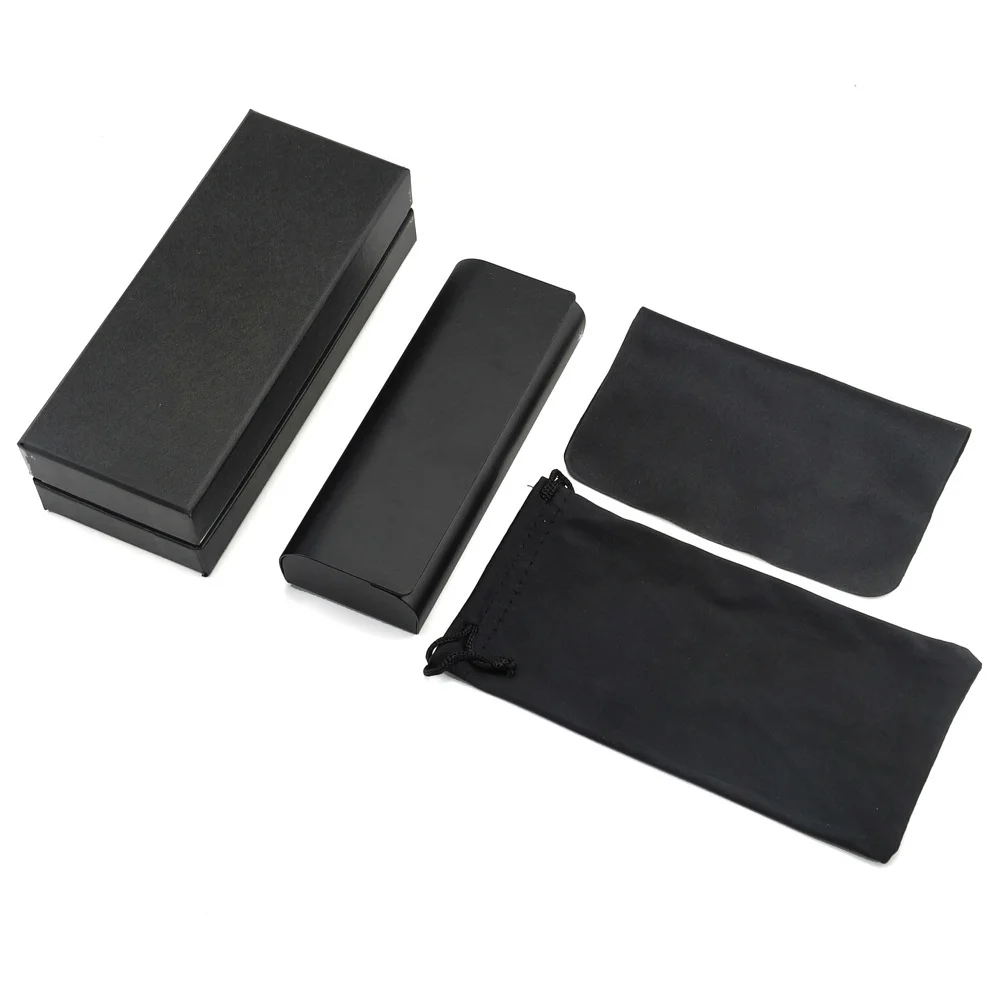Hard Shell Crush-Resistant Glasses Case Set — Hard Shell Lid-and-Base Box with Protective Eyewear Case, Ready to Ship, Custom Logo Available - View 1