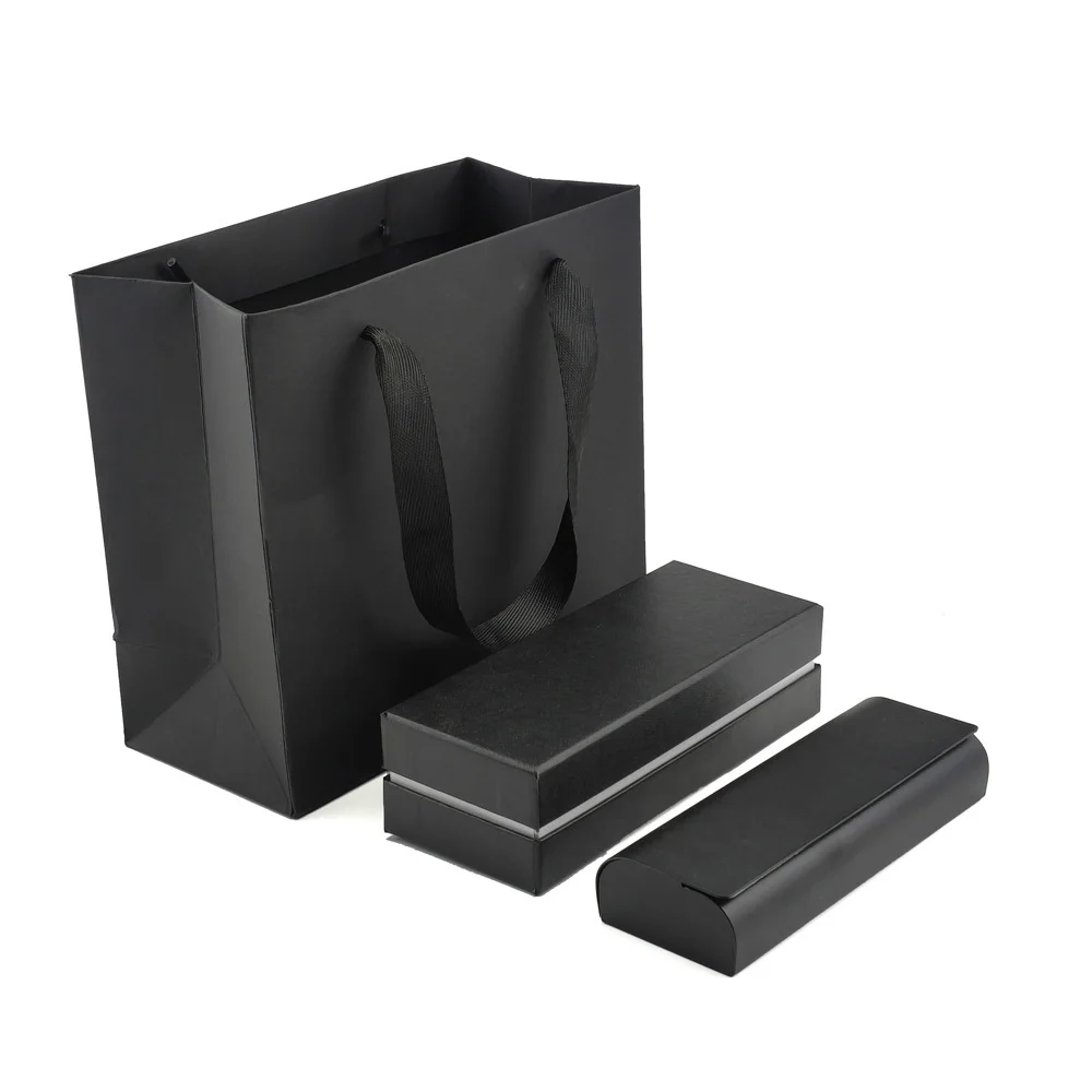  Hard Shell Crush-Resistant Glasses Case Set — Hard Shell Lid-and-Base Box with Protective Eyewear Case, Ready to Ship, Custom Logo Available - View 2