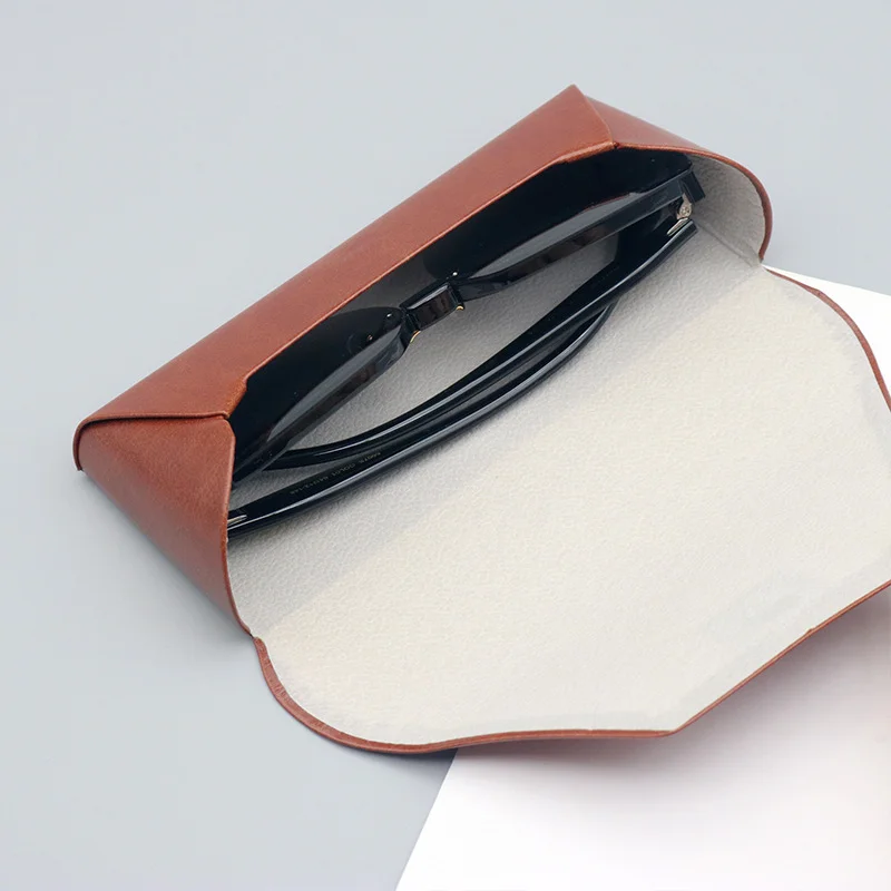  Genuine Leather Handcrafted Leather Glasses Case Set — Premium Bun-Style Storage Box for Prescription Glasses & Sunglasses - Details 6