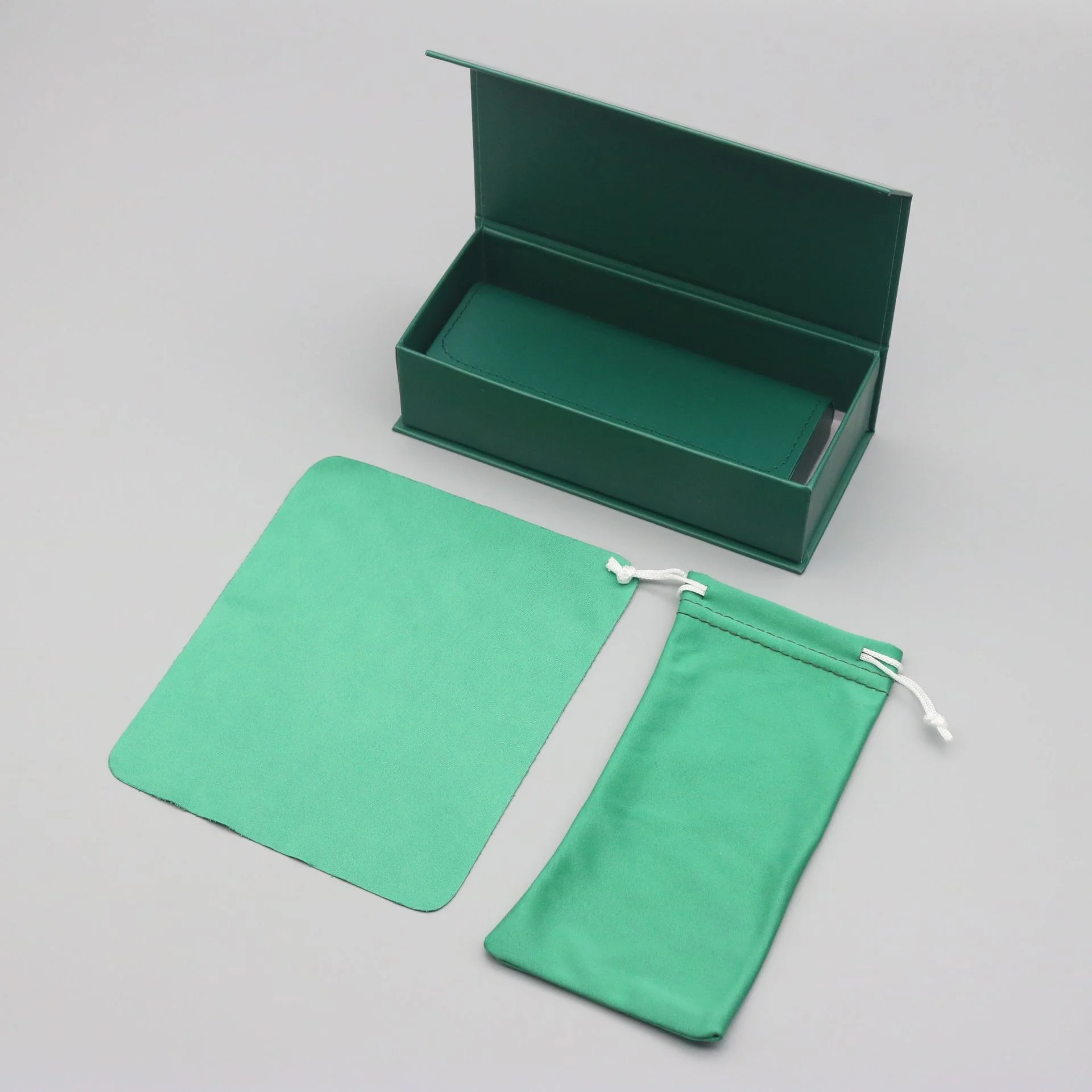  Vintage Leather Premium Magnetic Glasses Case Set — Vintage Handcrafted Leather Storage Box for Prescription Glasses & Sunglasses - Details 7