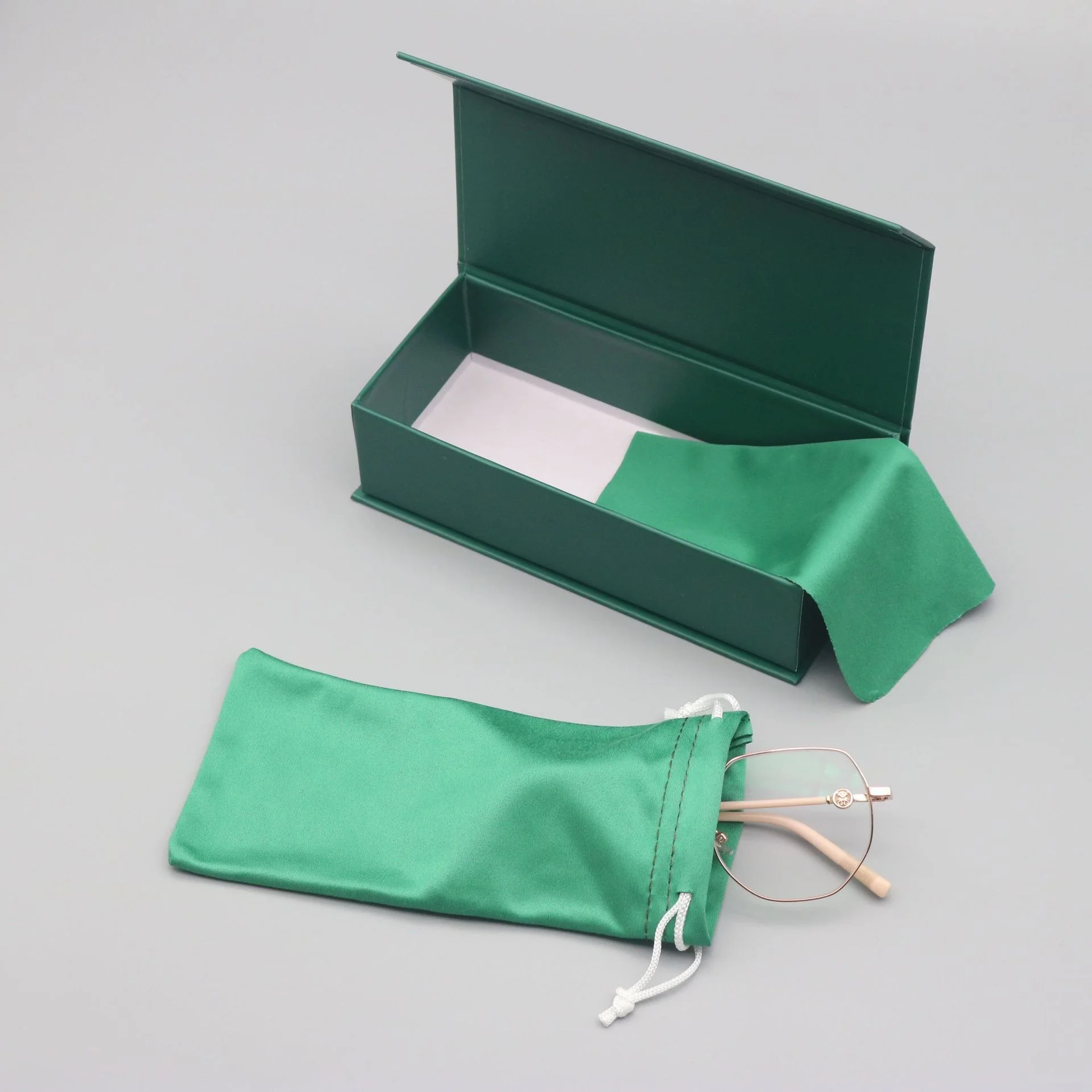  Vintage Leather Premium Magnetic Glasses Case Set — Vintage Handcrafted Leather Storage Box for Prescription Glasses & Sunglasses - View 2