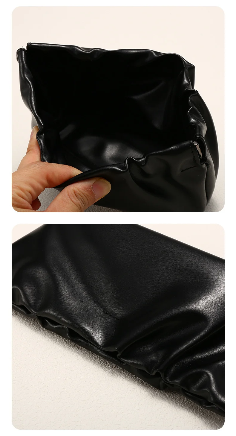 PU Leather Premium GM Elastic-Opening Sunglasses Case Set — Large Capacity PU Cloud Pouch with Custom Logo - Details 9