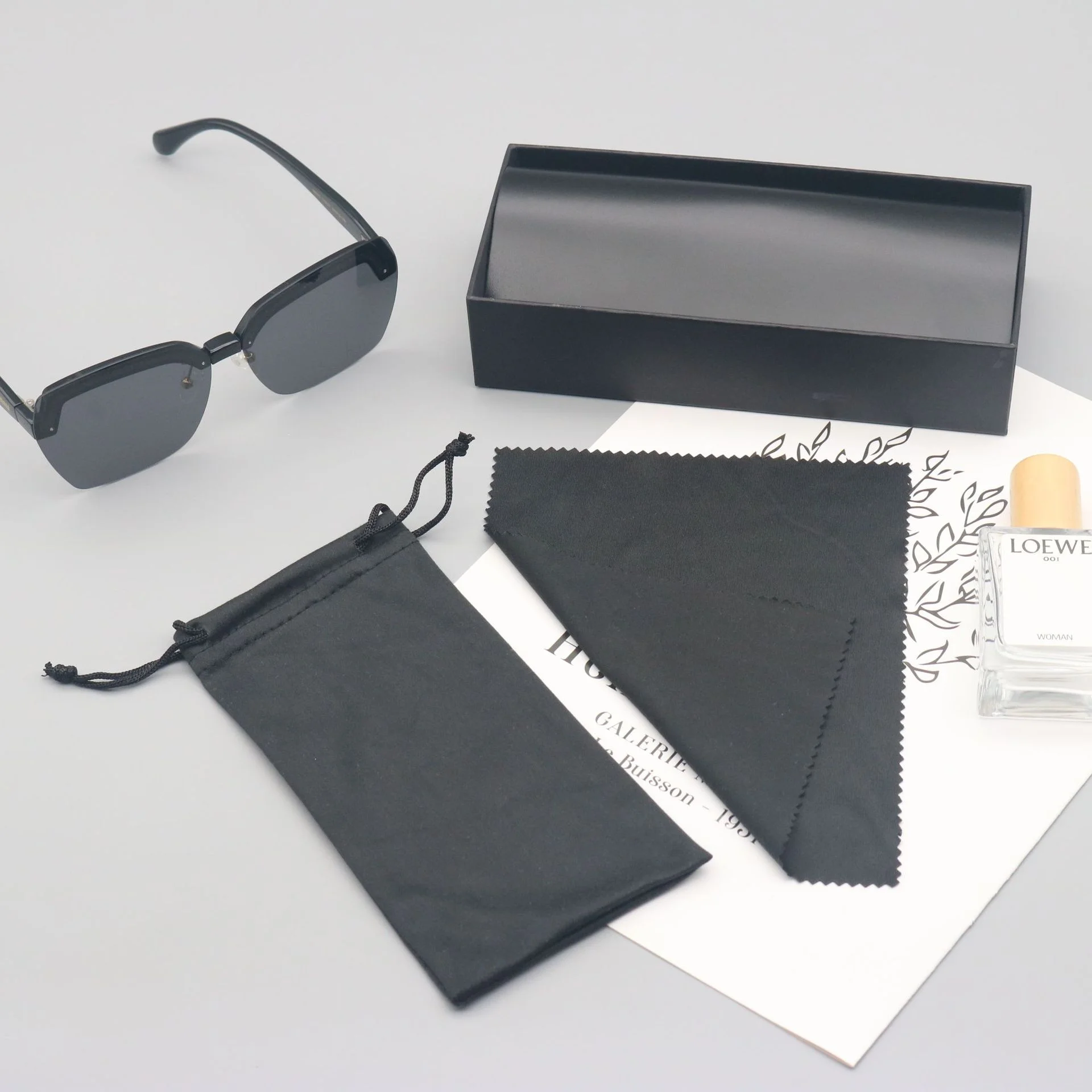  Leather Premium Leather Soft Glasses Case Set — Portable Eyewear Pouch for Sunglasses & Prescription Glasses, Custom Logo Available - Details 9
