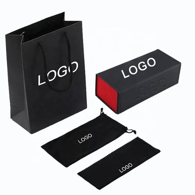  Leather New Arrival Leather Folding Sunglasses Case — Crush-Resistant Rectangular Hard Shell Box with Sliding Drawer Design - View 4