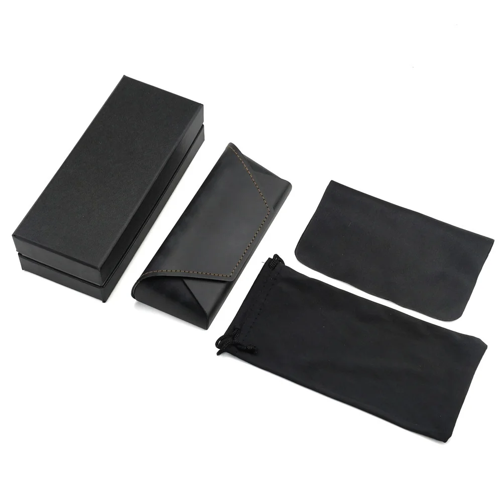  PU Leather Premium PU Leather Glasses Case Set — Lid-and-Base Box for Sunglasses & Prescription Glasses, Custom Logo Available - Details 1