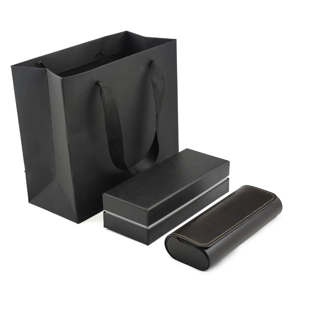  PU Leather Premium PU Leather Glasses Case Set — Lid-and-Base Box for Sunglasses & Prescription Glasses, Custom Logo Available - View 2