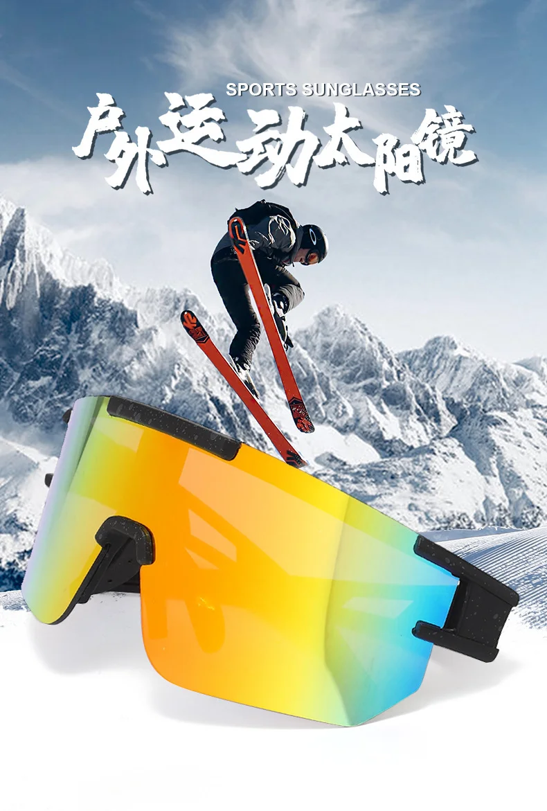 Black Polycarbonate (PC) Windproof Cycling Glasses - Stylish Outdoor Sports Sunglasses / $1.86 per pair (Wholesale Price) - View 2