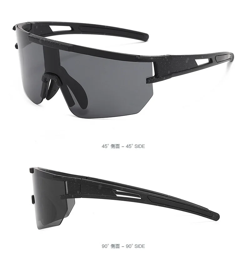 Black Polycarbonate (PC) Windproof Cycling Glasses - Stylish Outdoor Sports Sunglasses / $1.86 per pair (Wholesale Price) - Details 8