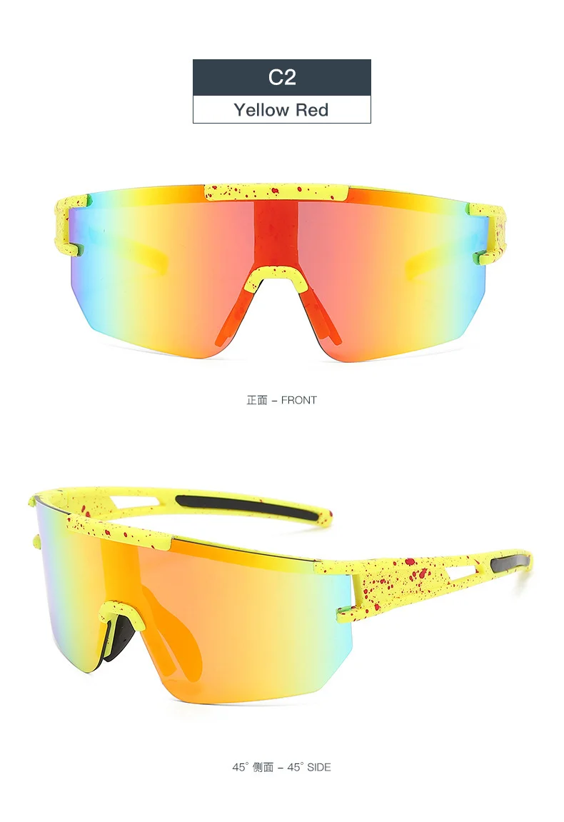 Black Polycarbonate (PC) Windproof Cycling Glasses - Stylish Outdoor Sports Sunglasses / $1.86 per pair (Wholesale Price) - Details 9