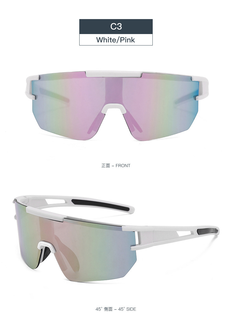 Black Polycarbonate (PC) Windproof Cycling Glasses - Stylish Outdoor Sports Sunglasses / $1.86 per pair (Wholesale Price) - Details 10