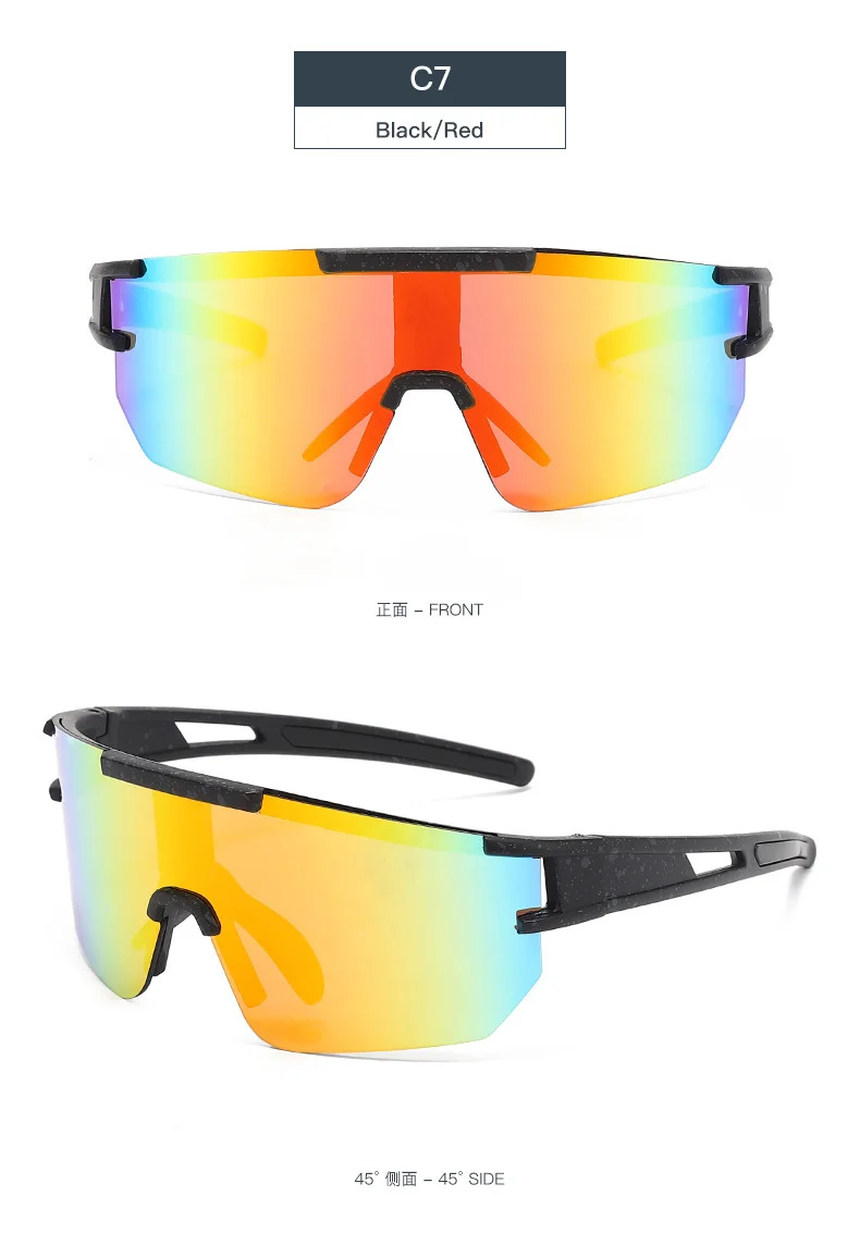 Black Polycarbonate (PC) Windproof Cycling Glasses - Stylish Outdoor Sports Sunglasses / $1.86 per pair (Wholesale Price) - Details 13