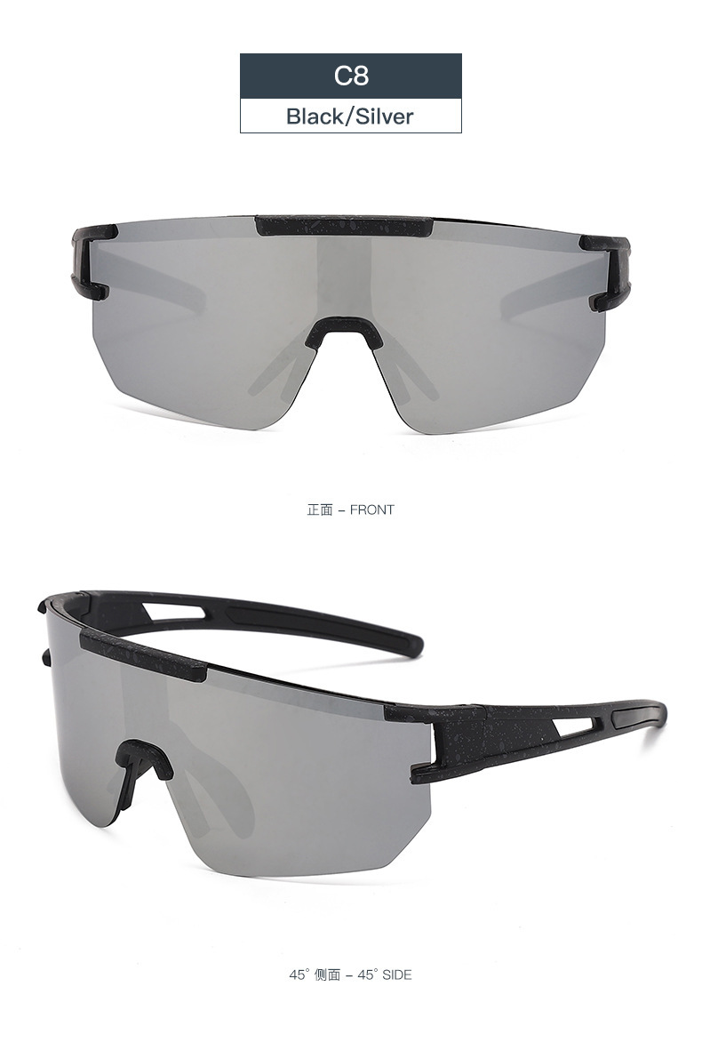 Black Polycarbonate (PC) Windproof Cycling Glasses - Stylish Outdoor Sports Sunglasses / $1.86 per pair (Wholesale Price) - Details 14