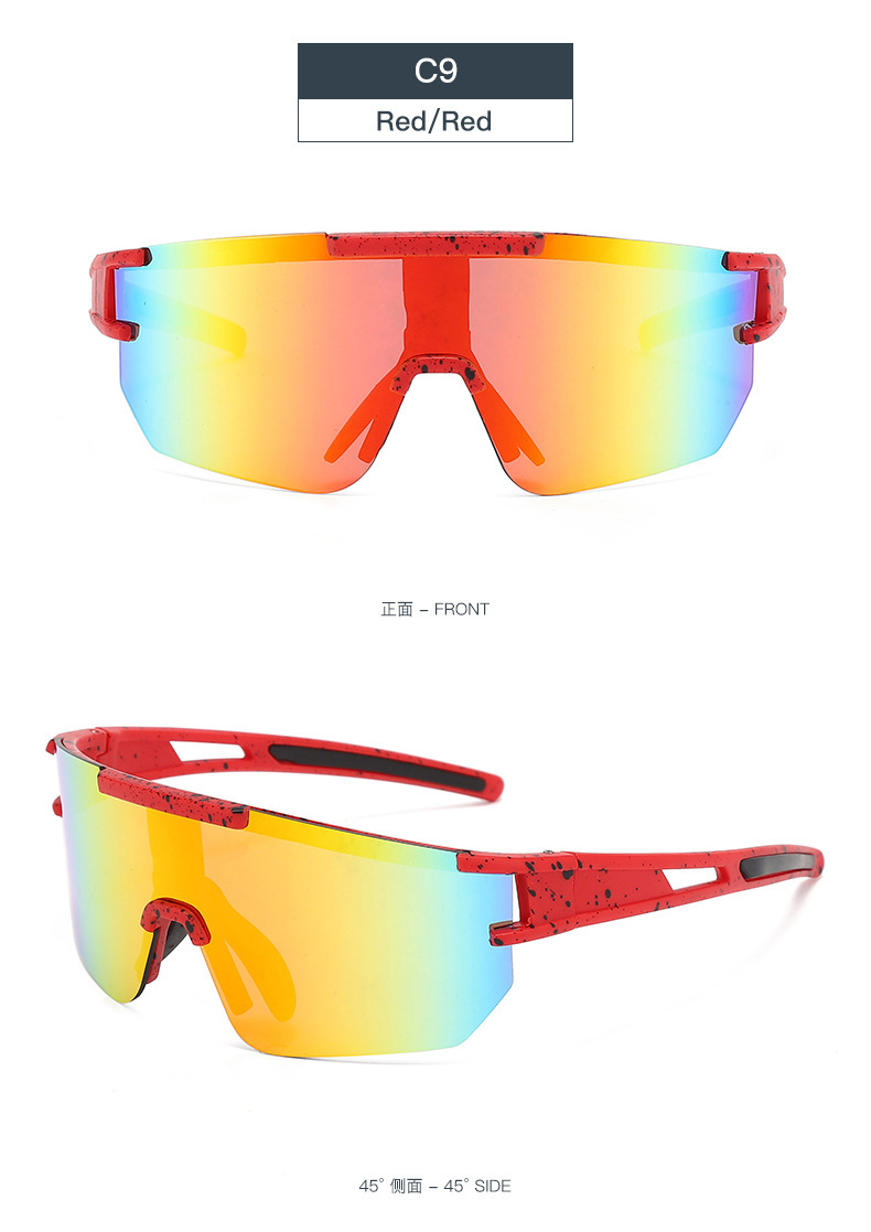Black Polycarbonate (PC) Windproof Cycling Glasses - Stylish Outdoor Sports Sunglasses / $1.86 per pair (Wholesale Price) - Details 15