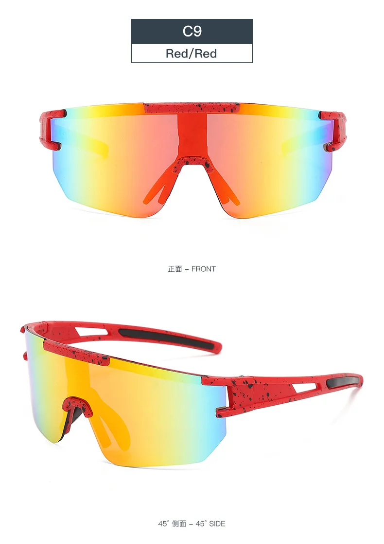 Black Polycarbonate (PC) Windproof Cycling Glasses - Stylish Outdoor Sports Sunglasses / $1.86 per pair (Wholesale Price) - Details 15