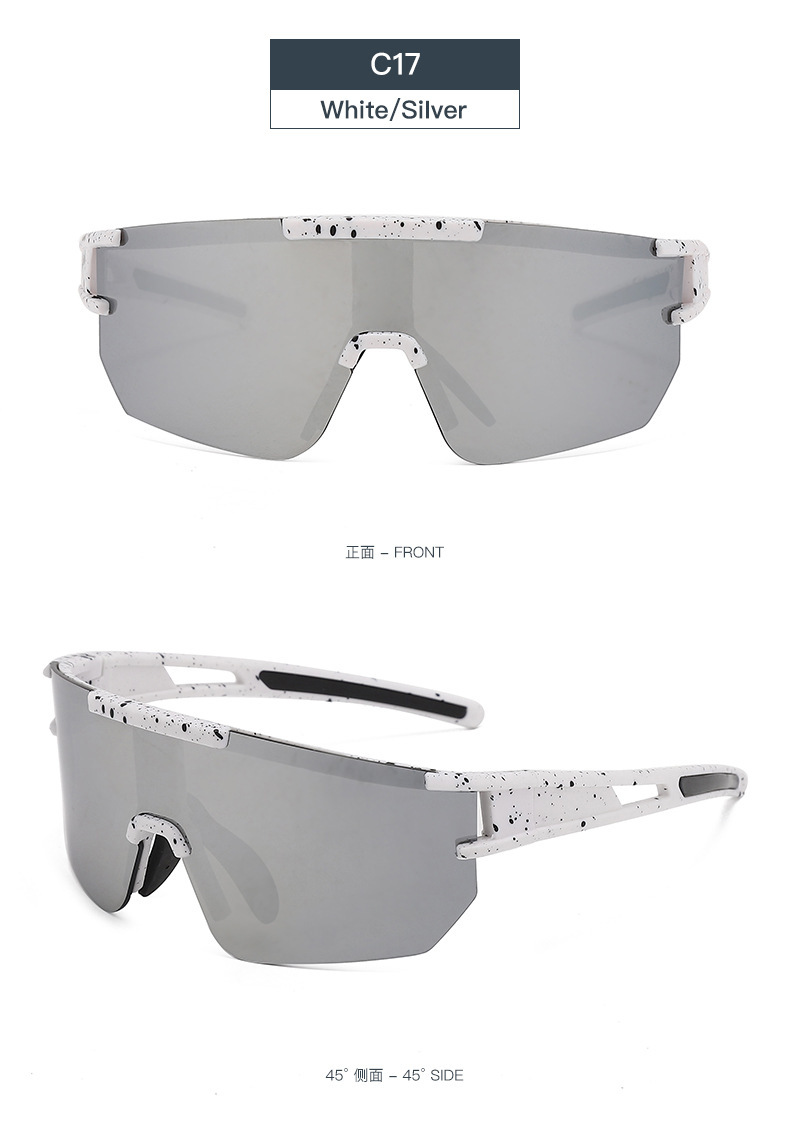 Black Polycarbonate (PC) Windproof Cycling Glasses - Stylish Outdoor Sports Sunglasses / $1.86 per pair (Wholesale Price) - Details 19