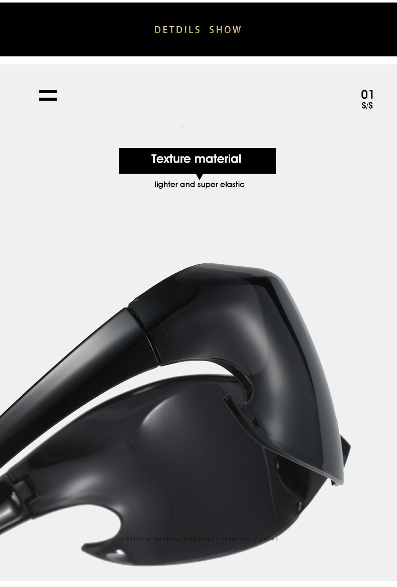 Neon Glow Biking Sunglasses with Hip Hop Style / $1.55 per pair (Wholesale Price) Details and Specifications