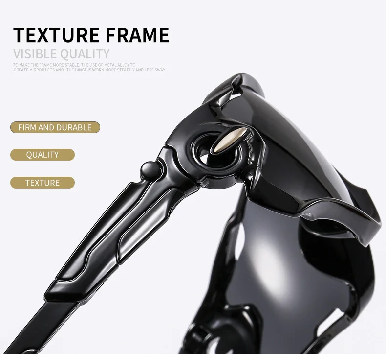 Gold PC Alloy (Plastic) Neon Silver UV400 Cycling & Running Sunglasses / $1.03 per pair (Wholesale Price) - View 4