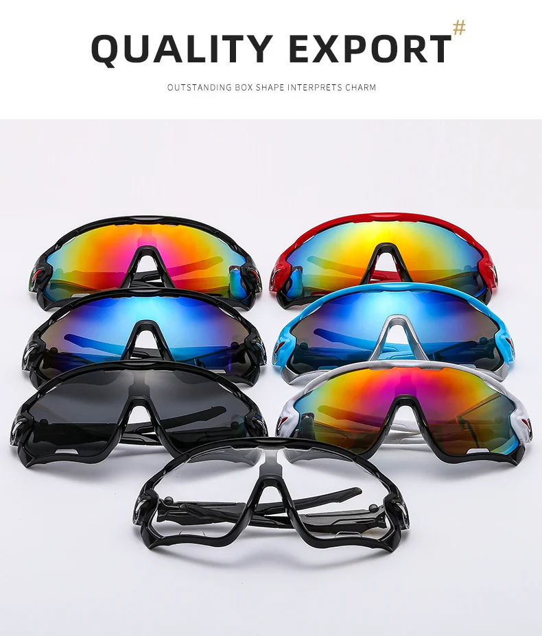 Gold PC Alloy (Plastic) Neon Silver UV400 Cycling & Running Sunglasses / $1.03 per pair (Wholesale Price) - View 5