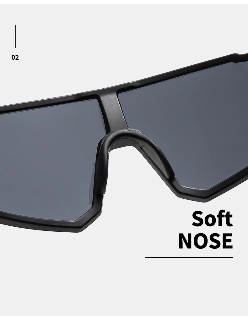 Black Polycarbonate (PC) Neon UV400 Cycling & Running Sunglasses / $1.11 per pair (Wholesale Price) - Details 17