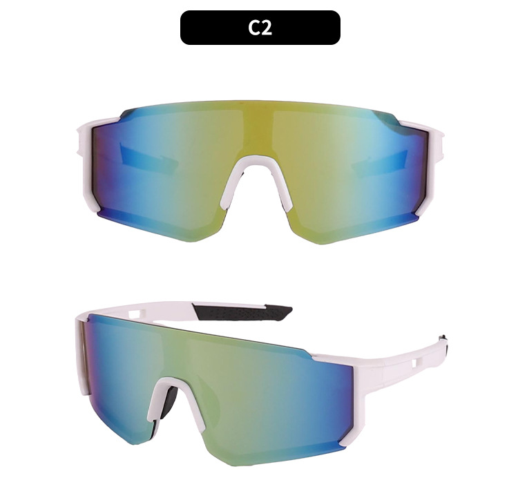 Black Polycarbonate (PC) Wholesale Neon Cycling Sunglasses UV400 / $1.03 per pair (Wholesale Price) - View 3