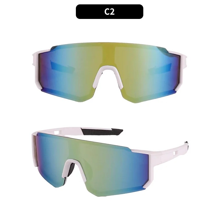 Black Polycarbonate (PC) Wholesale Neon Cycling Sunglasses UV400 / $1.03 per pair (Wholesale Price) - View 3